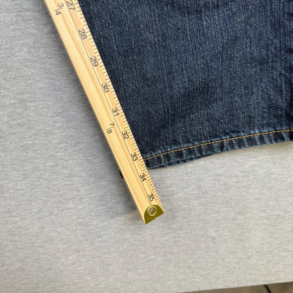 Levis 569 Loose Straight Leg Jeans Mens 34x36 Blue Denim Dark Wash 00569-0041